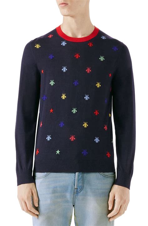 cheap gucci sweater womens|gucci bee embroidered sweater.